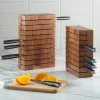 Acacia Wood Horizontal 8-Knife Block