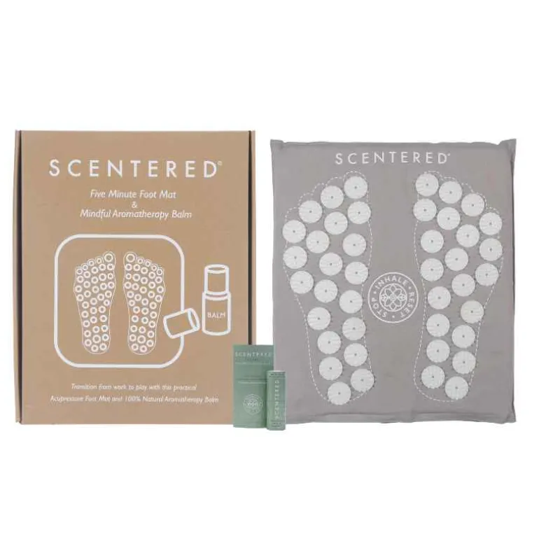 Acupressure Foot Mat & Aromatherapy Balm - De-stress