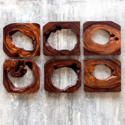 Adlai Wood Wall Art, Set of 6