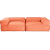 All-Weather Baya Love Seat, Set of 2 - Coral