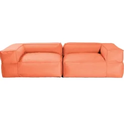 All-Weather Baya Love Seat, Set of 2 - Coral