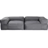 All-Weather Baya Love Seat, Set of 2 - Charcoal