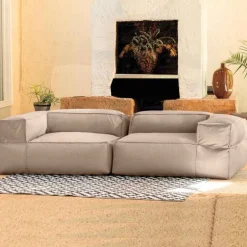 All-Weather Baya Love Seat, Set of 2 - Petal