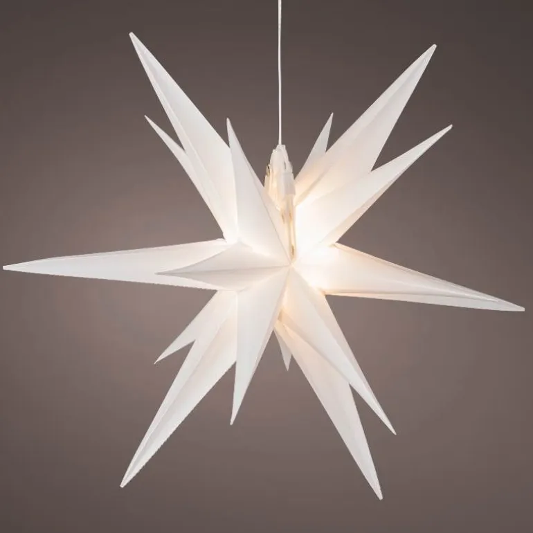 All-Weather Lighted Hanging Moravian Star, 11.75" dia.