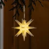 All-Weather Lighted Hanging Moravian Star, 4.75" dia.