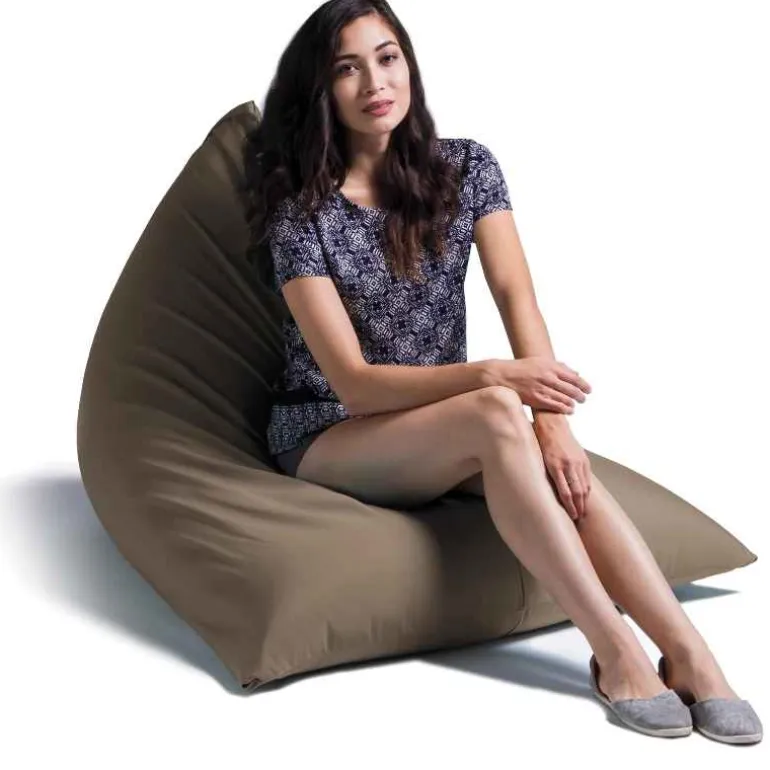 All-Weather Twist Bean Bag Chair - Taupe