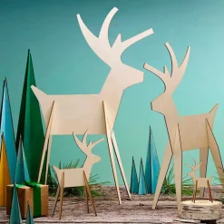Alpine Wood Reindeer, Medium