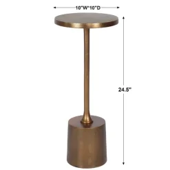 Antique Gold Drink Table