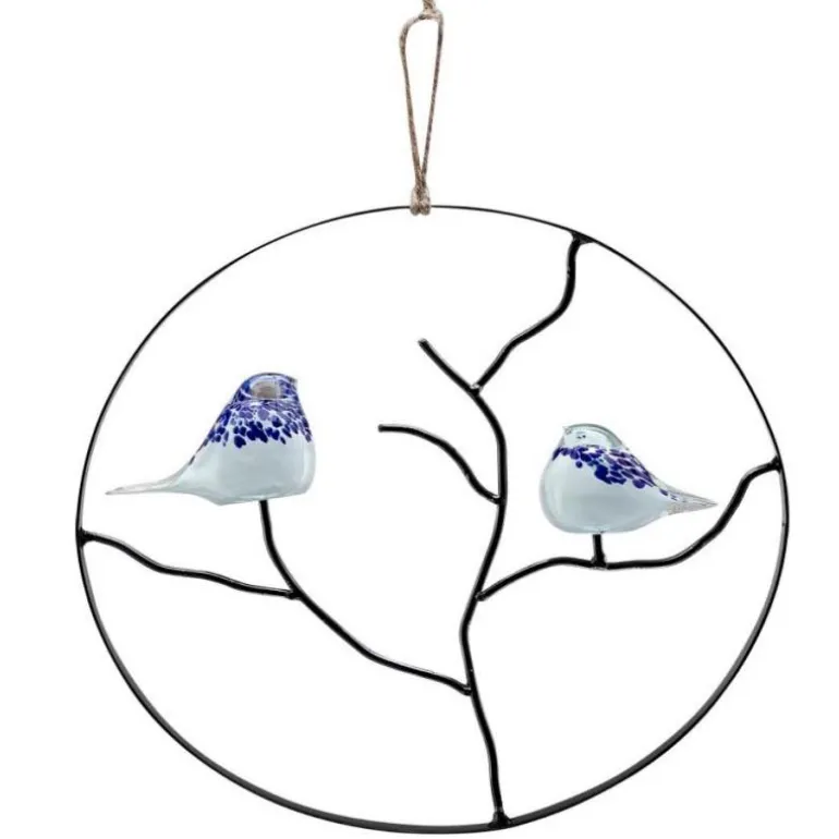 Art Glass Bird Wall Sculpture