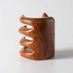 Artisan Carved Hand Wine Bottle Holder