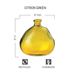 Askew Recycled Glass Balloon Vase, 9