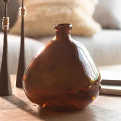 Askew Recycled Glass Balloon Vase, 9