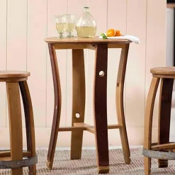 Barrel Stave Cafe Table