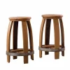Barrel Stave Stool, Set of 2