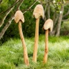 Bell Mushroom Garden Stakes, Set of 3