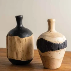 Bitung Teak Vase