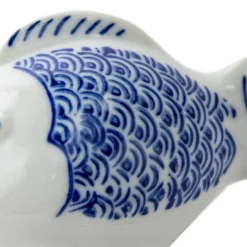 Blue Floating Ceramic Fish, Set of 2