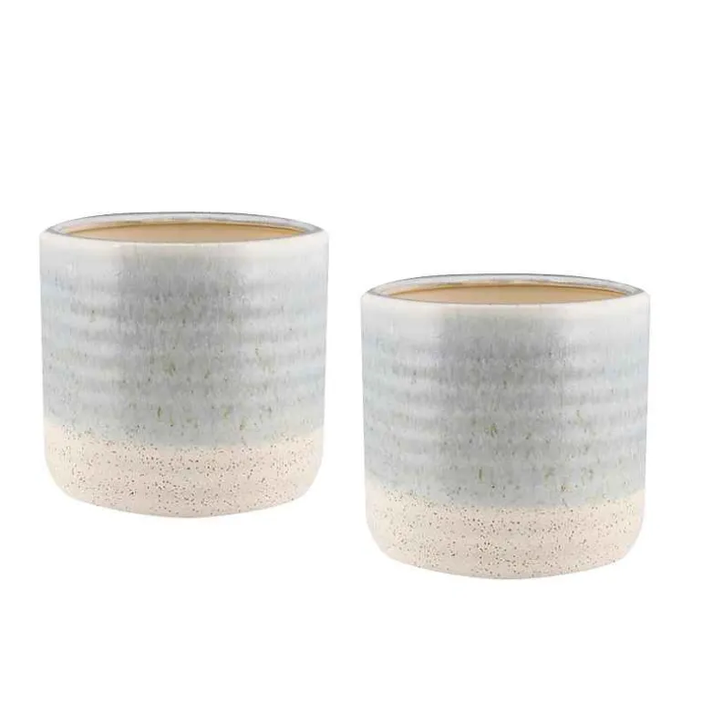 Blue Isle Cachepot Planter, Set of 2