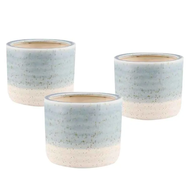 Blue Isle Cachepot Planter, Set of 3