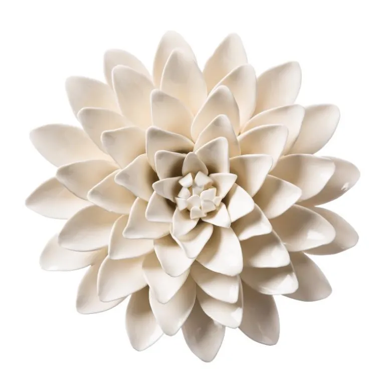 Blush Collection Ceramic Wall Flowers, Set of 3
