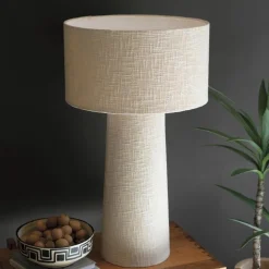 Boucle Fabric Table Lamp