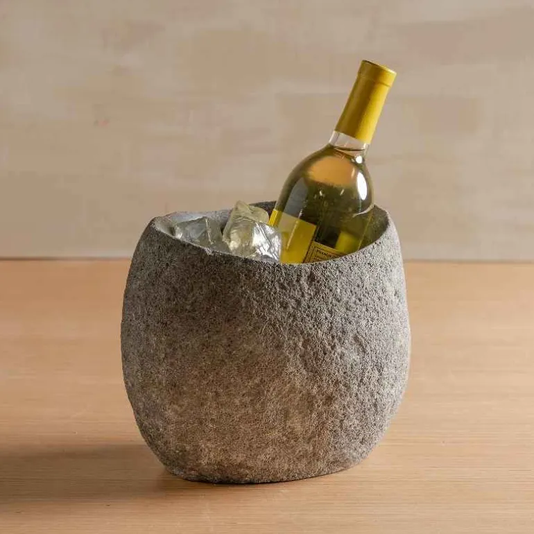 Carved Natural Stone Wine Cooler