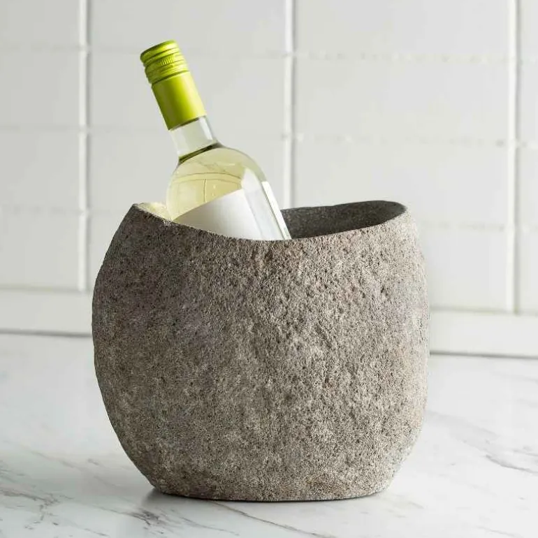Carved Natural Stone Wine Cooler