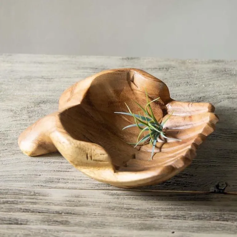Carved Wood Hand Bowl
