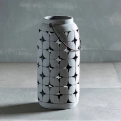 Cement Moroccan Lantern, Tall