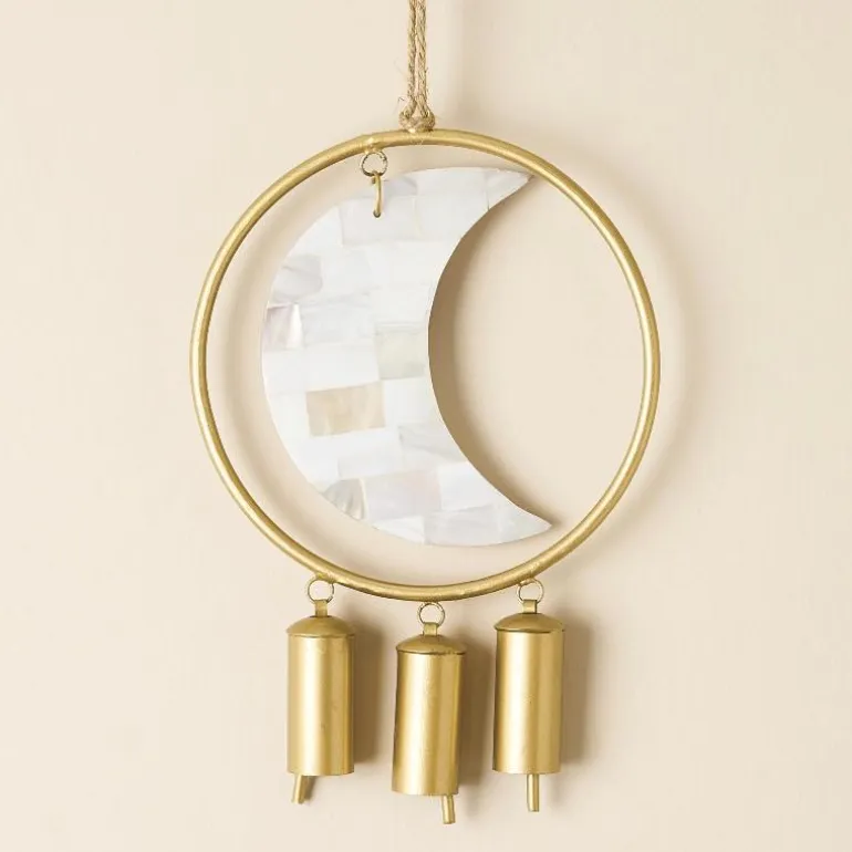 Chayana Large Moon Mother of Pearl Wind Chime