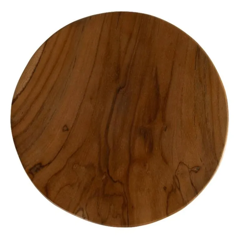 Column Pedestal Teak Wood Plant Stand