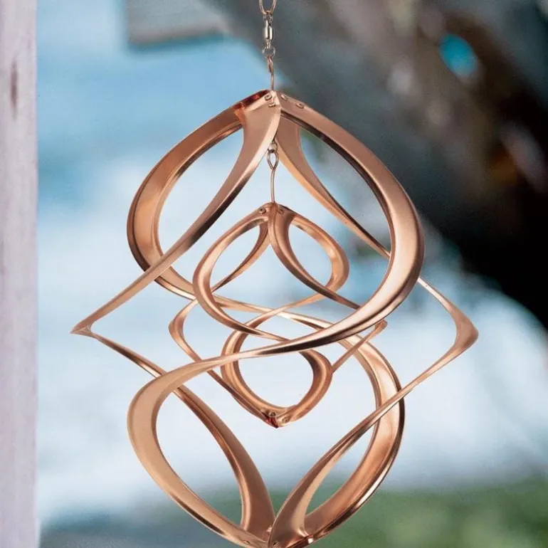 Copper Hanging Double Wind Spinner