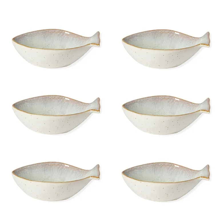 Dori Dourada 6" Bowls, Set of 6 (nacar)