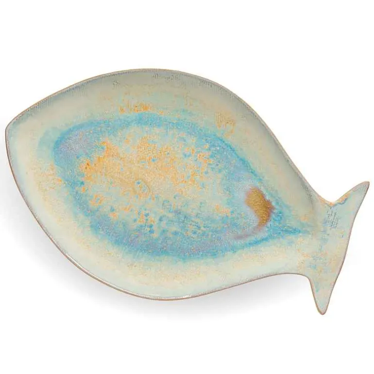 Dori Dourada 17" Serving Dish (nacar)