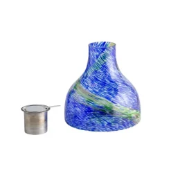 EchoFlame Glowing Glass Tabletop Fire Bowl