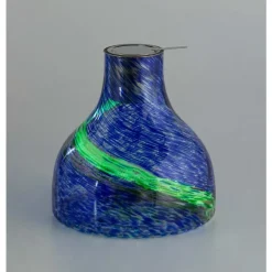EchoFlame Glowing Glass Tabletop Fire Bowl