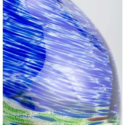 EchoFlame Glowing Glass Tabletop Fire Bowl