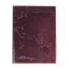 Embossed World Map Leather Journal