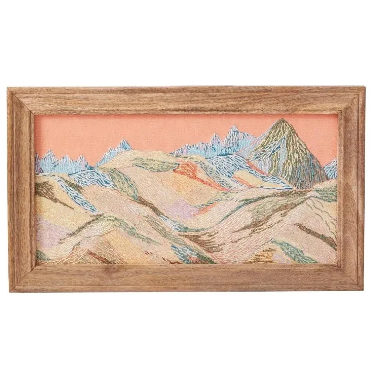 Embroidered Cordillera Landscape Wall Art
