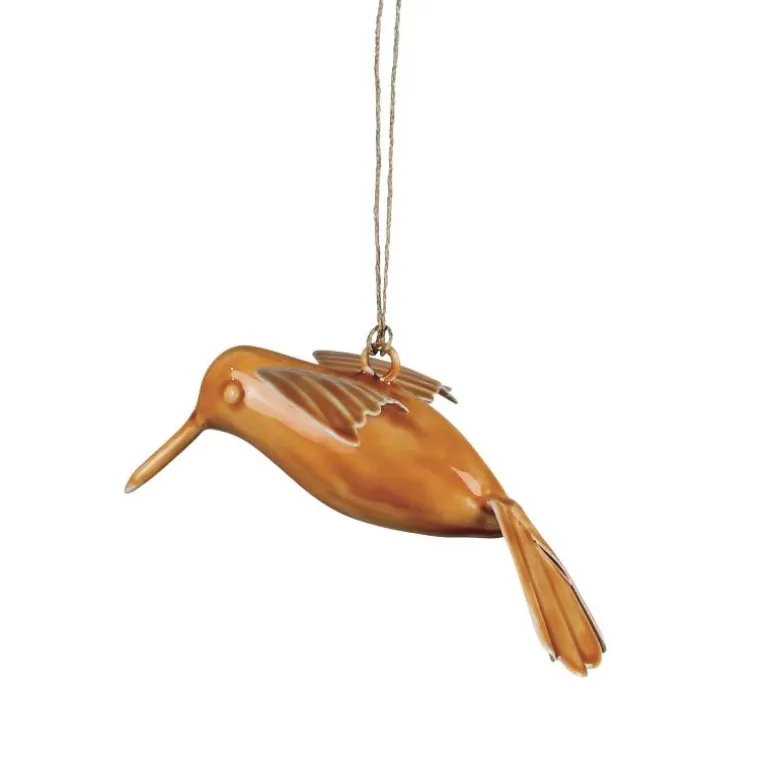 Enamel Hanging Hummingbirds, Set of 3