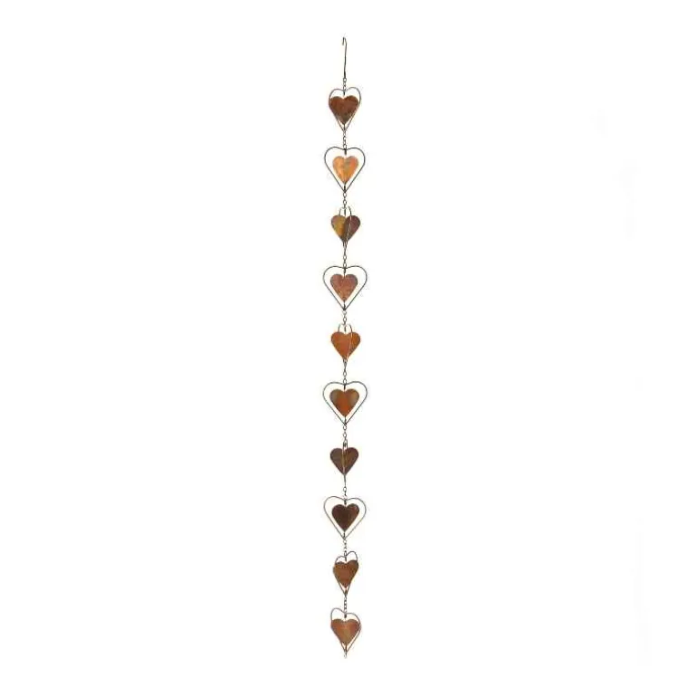 Encircled Metal Heart Hanging Art