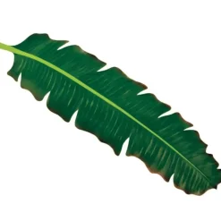 Faux Tropical Leaf Runner