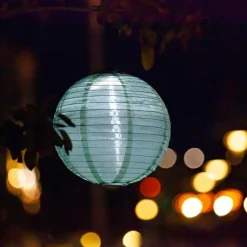 Festival Nylon Solar Lantern - Sage