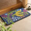 Folk Bird Floral Coir Mat