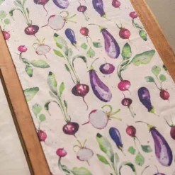 Garden Vegetable Table Runner, 55"W