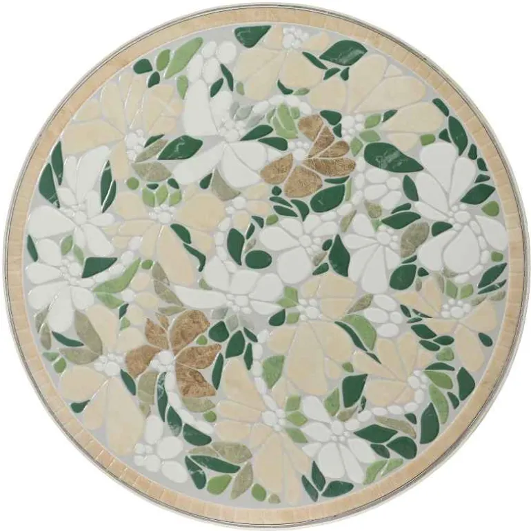 Geneva Stone Mosaic Folding Bistro Set