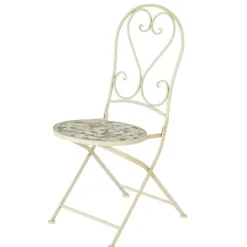 Geneva Stone Mosaic Folding Bistro Set