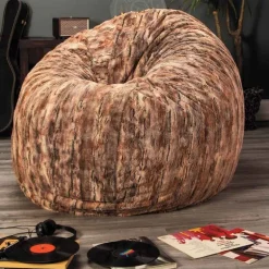 Giant Bean Bag Cocoon Chair, 6' - Red Fox