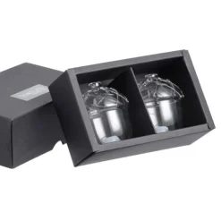 Glass Acorn Salt and Pepper Shakers, Set of 2