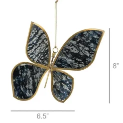 Glass Mirrored Hanging Butterfly